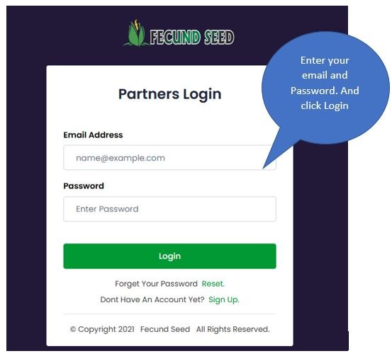 Login form